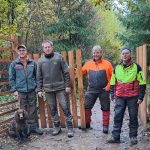 Neues Holztor am Wichtelpfad in der Revierförterei Sievershausen