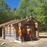 Blockhausbau im Forstamt Neuhaus